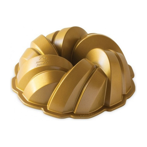 Molde Torta 75th Anniversary Braided Bundt Nordic Ware® Color Dorado