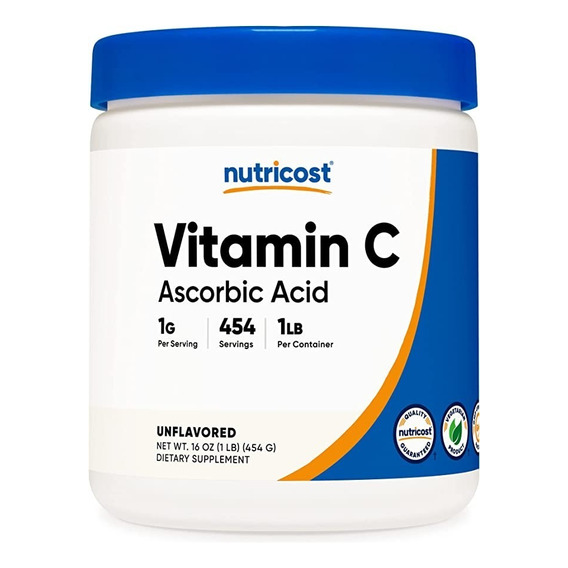 Vitamina C En Polvo Ácido Ascorbico Medio Kilo Sabor Natural