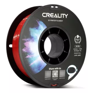 Filamento 3d Cr-tpu Creality De 1.75mm Y 1kg Rojo
