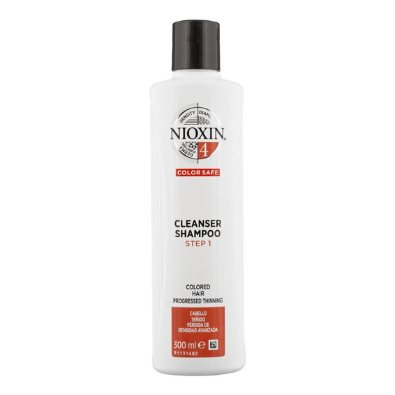 Nioxin-4 Shampoo Densificador Para Cabello Teñido 300ml