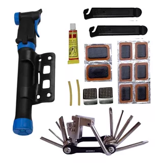 Kit Ferramentas Reparo Pneu Bike Extrator Bomba Ar K183