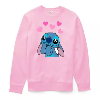 Sweater Cuello Redondo Stitch Corazones