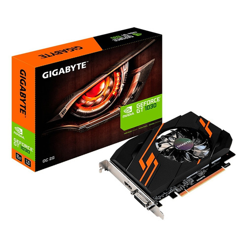 Placa de video Nvidia Gigabyte  GeForce 10 Series GT 1030 GV-N1030OC-2GI OC Edition 2GB