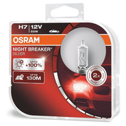 Par Lâmpada H7 Osram Night Breaker Silver Original 100% +luz