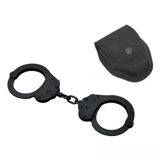 Kit Esposas Alcyon Cover Cop Cadena Negra + Porta Esposas