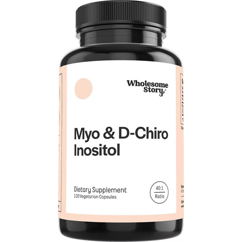Suplemento en cápsulas Wholesome Story  Myo & D-Chiro Inositol mioinositol en pote 120