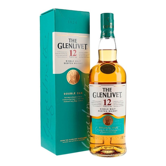 Whisky Glenlivet 12 Años Single Malt Full. Quirino Bebidas