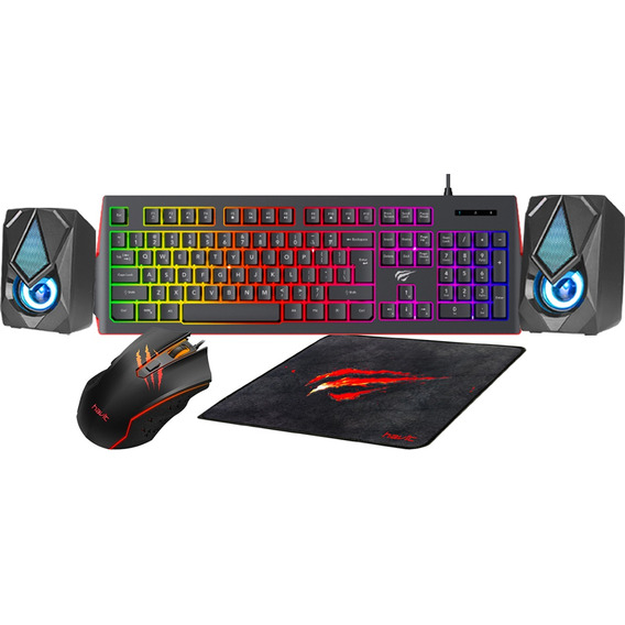Combo Gamer Teclado, Mouse, Mousepad Y Parlantes Gd16 I Css®