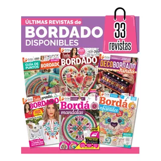 Pack Últimas Revistas / Todo Bordado / 33 Revistas Evia 