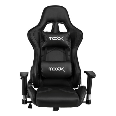 Cadeira Gamer Moobx Thunder Reclinável Com Braço Regulável Cor Preto/vermelho Material Do Estofamento Couro Sintético