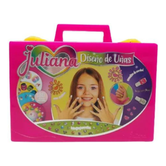 Valija Juliana Diseño De Uñas Grande Con Accesorios