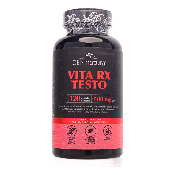 Vita Rx Testo 120 Caps Zen Natura Sabor Sin sabor