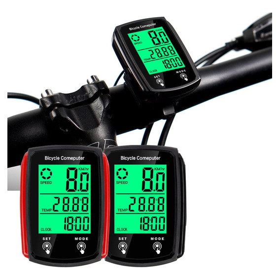 Velocímetro Inalámbrico/tiempo/odómetro Para Bicicleta