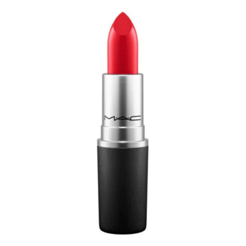 Labial MAC Satin Lipstick color mac red satinado