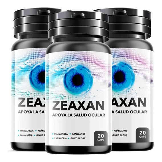 Pack 3 Zeaxan 20 Capsulas Oferta Imperdible