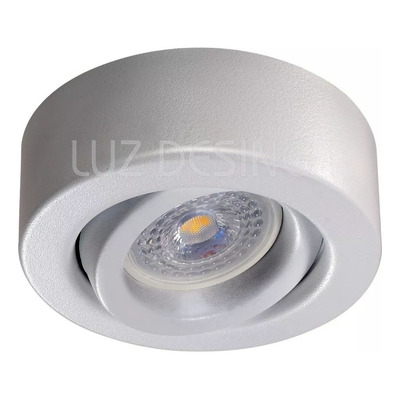 Pack X 10 Spot Plafon Blanco Movil Aplicar Luz Desing