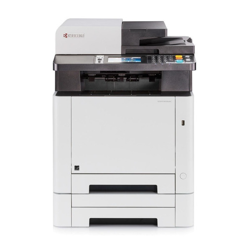 Impressora a cor multifuncional Kyocera Ecosys M5526cdw com wifi branca e cinza 120V