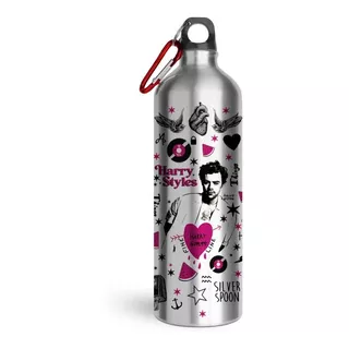Termo Botella Harry Styles B&w 750ml, Botella Aluminio