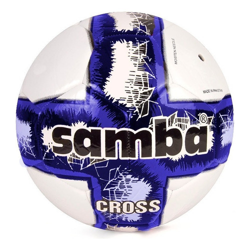 Pelota Samba Cross N°5 Azul Negro Color Azul/negro