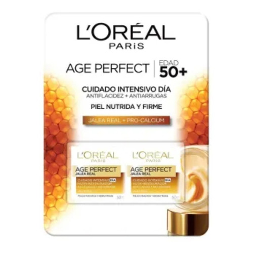 Crema Facial L'oréal Age Perfect Jalea Real 2 Pzs 50 Ml C/u Tipo de piel Normal