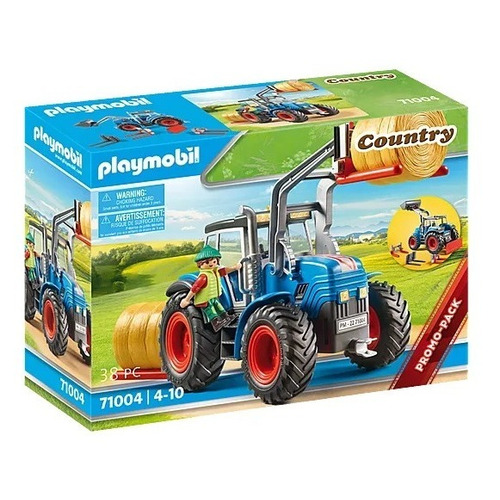 Figura Armable Playmobil Country Promo Pack Gran Tractor 38 Piezas 3+