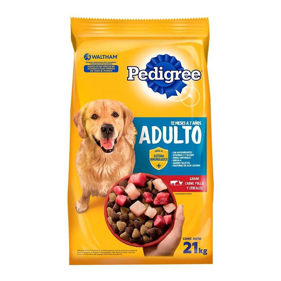 Pedigree Adulto Carne Pollo Y Cereales X 21 Kg