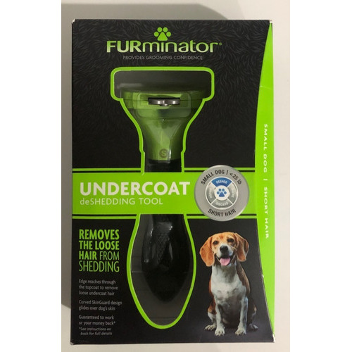 Cepillo Para Perros Furminator Pelo Corto Talla Pequeña Color Verde