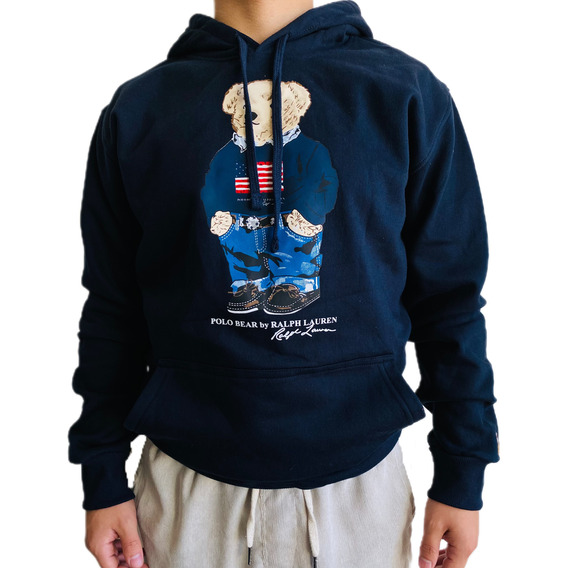 Polo Ralph Lauren Sudadera Con Capucha Denim Bear Para Hombre