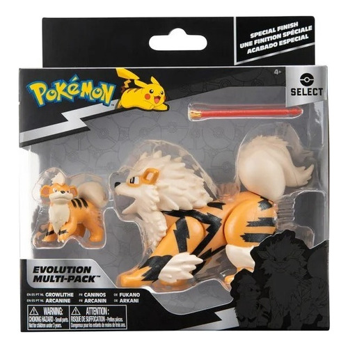 Pokémon Multipack Evolution - Growlithe y Arcanine - Jazwares