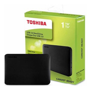 Disco Duro Externo Toshiba Canvio Basics De 1 Tb Negro