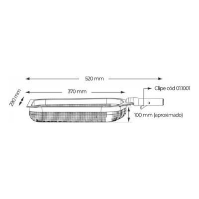 Peneira Metalica Branca Super Fina - Brustec