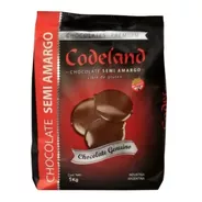 Chocolate Semiamargo Codeland X 1 Kg Sin Tacc Y Apto Veganos