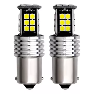 Lâmpada Led Traseira Ré 1 Polo 1156 P21w Branca Extra Forte