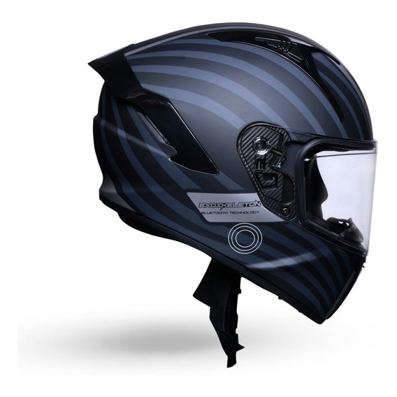 Casco Motociclista Exoskeleton Con Bluetooth Comandos Touch 