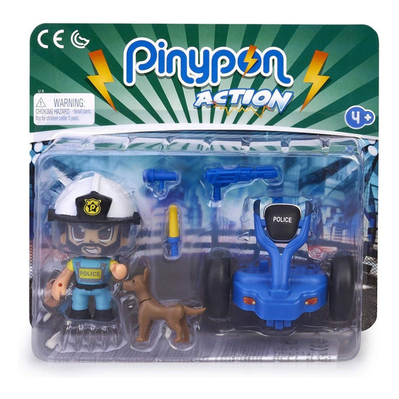 Pinypon Action Policía Con Segway Y Mascota Bentancor