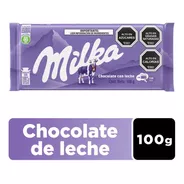 Chocolate De Leche Milka® Barra 100g