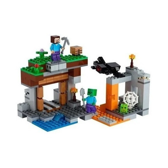 Set de construcción Lego Minecraft The "abandoned" mine 248 piezas  en  caja