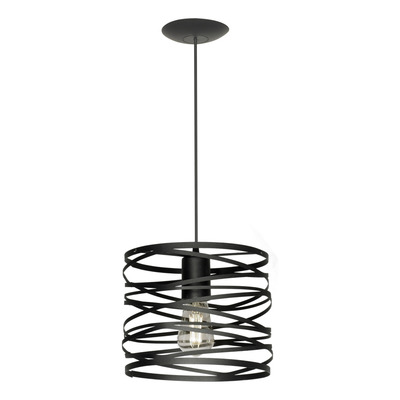 Colgante 1 Luz Lecce 25cm C-1321-25 Negro Apto Led Deco 