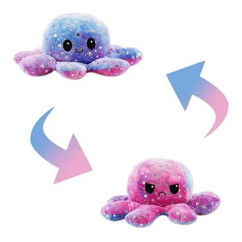 Pulpo Tik Tok grande reversible te ido con efecto anudado con
