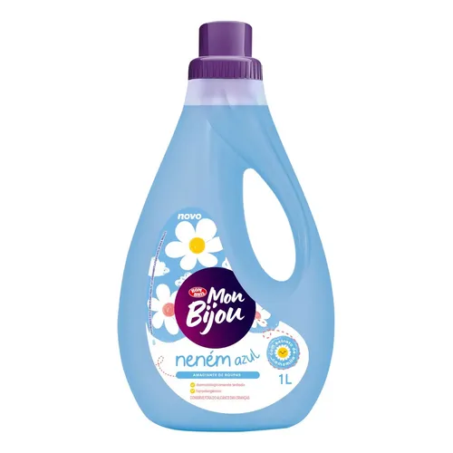 Amaciante Mon Bijou Neném Azul em frasco 1 L | MercadoLivre