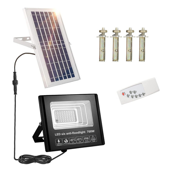 Reflectores Lampara Solar Led Exterior 700w +control Remoto