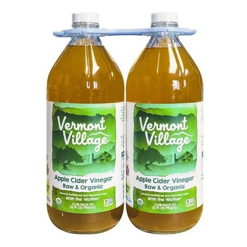 Vinagre Sidra Manzana Vermont - Ml A $35 Ref 2 Frascos De Vinagre