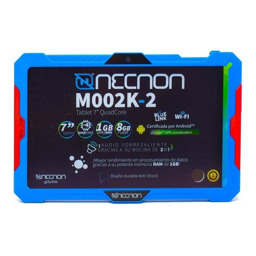 Tablet Necnon M002k-2 7 16gb Azul Con 2gb De Memoria Ram