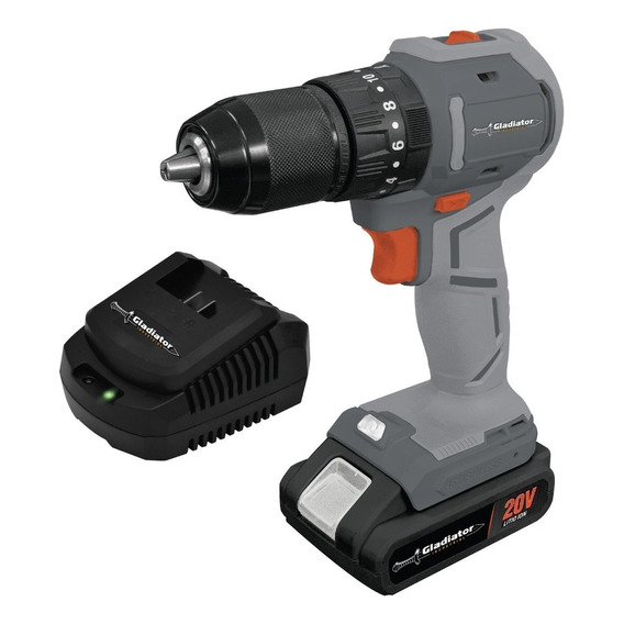 Taladro Percutor Atornilla 20v Brushless +1 Batería+cargador Color Gris Frecuencia 50 Hz