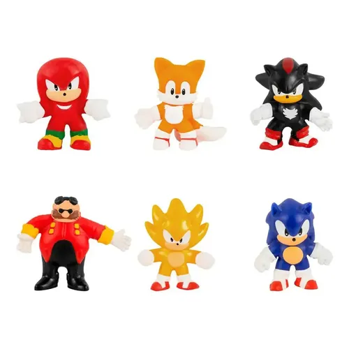 Pack 6 Mini Bonecos Elásticos Sonic Goo Jit Zu 3656 - Sunny