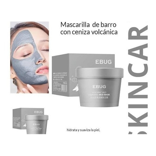 Mascarilla facial para piel mixta Ebug Facial Barro Volcánico 100g y 0mL