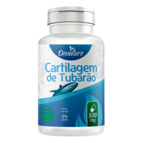 Suplemento natural de cartílago de tiburón desnaturalizado, 500 mg, 100 unidades