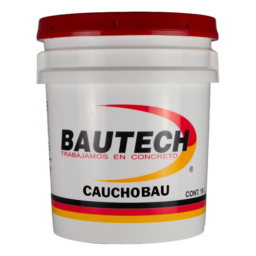 Impermeabilizante Reduce El Paso Del Calor Y El Frío Bautech 12 Años Para Asbesto Color Terracota Acabado Mate 19l