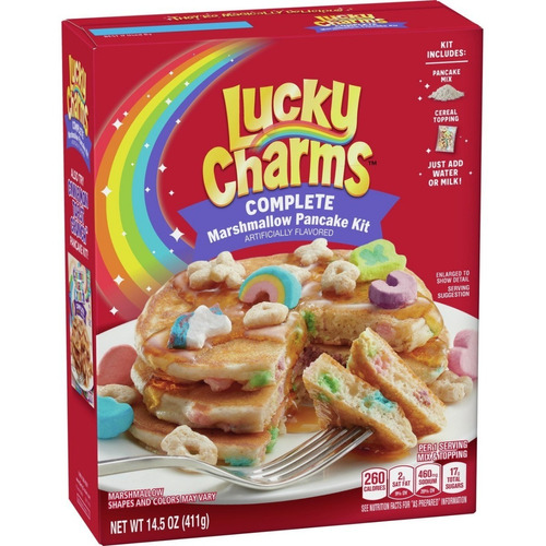 Harina Hot Cakes Muffins Lucky Charms Con Topping Cereal