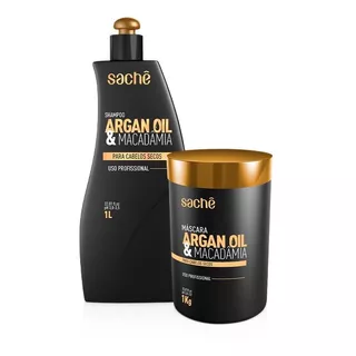Kit Argan Oil & Macadâmia Sachê Professional 1 Kg